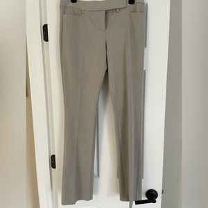 Express Columnist Barely Boot dress pant. Grey, size 4